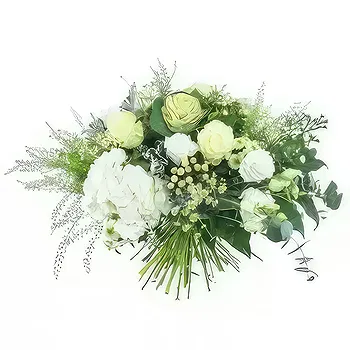 Aurignac flowers  -  Large bouquet of white & green Braga flowers Delivery