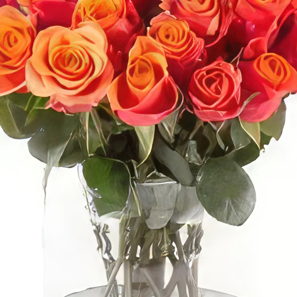 flores de Dusseldorf- Acenda o fogo Bouquet/arranjo de flor