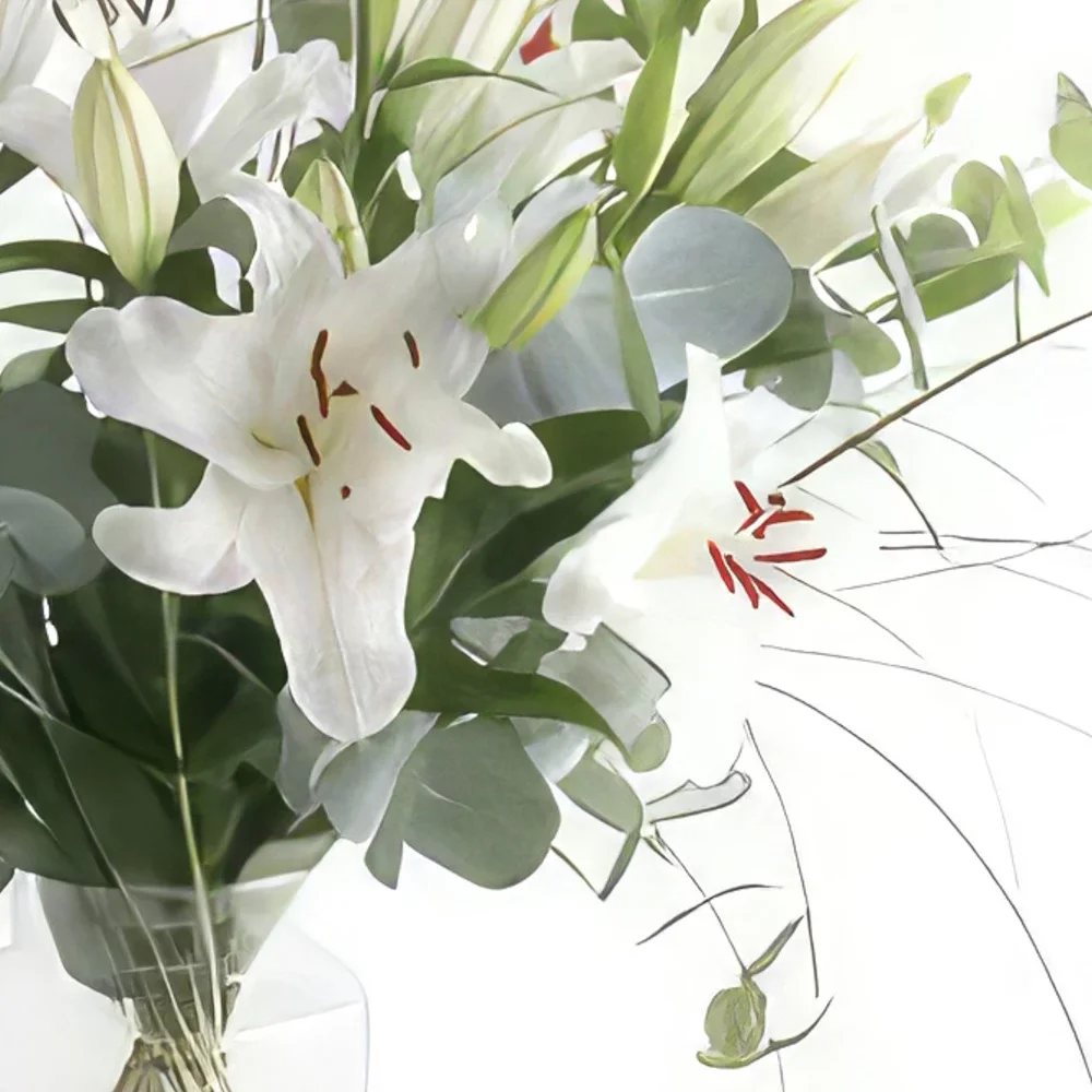 Франкфурт цветя- Светло и Бяло Букет/договореност цвете