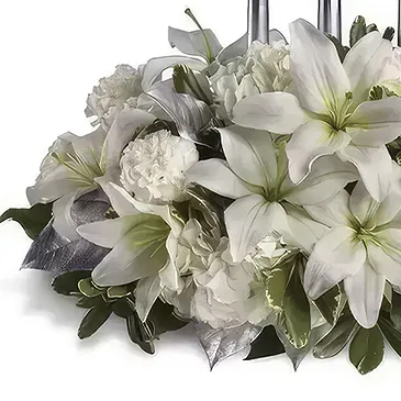 Cala Llonga flowers  -  White Inspiration Flower Bouquet/Arrangement