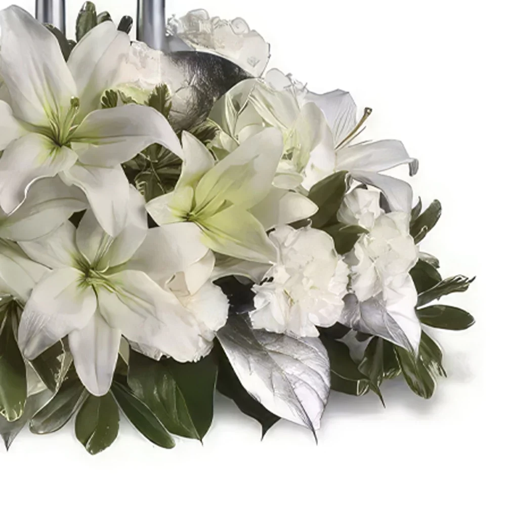 Ибиса цветя- Бял вдъхновение Букет/договореност цвете
