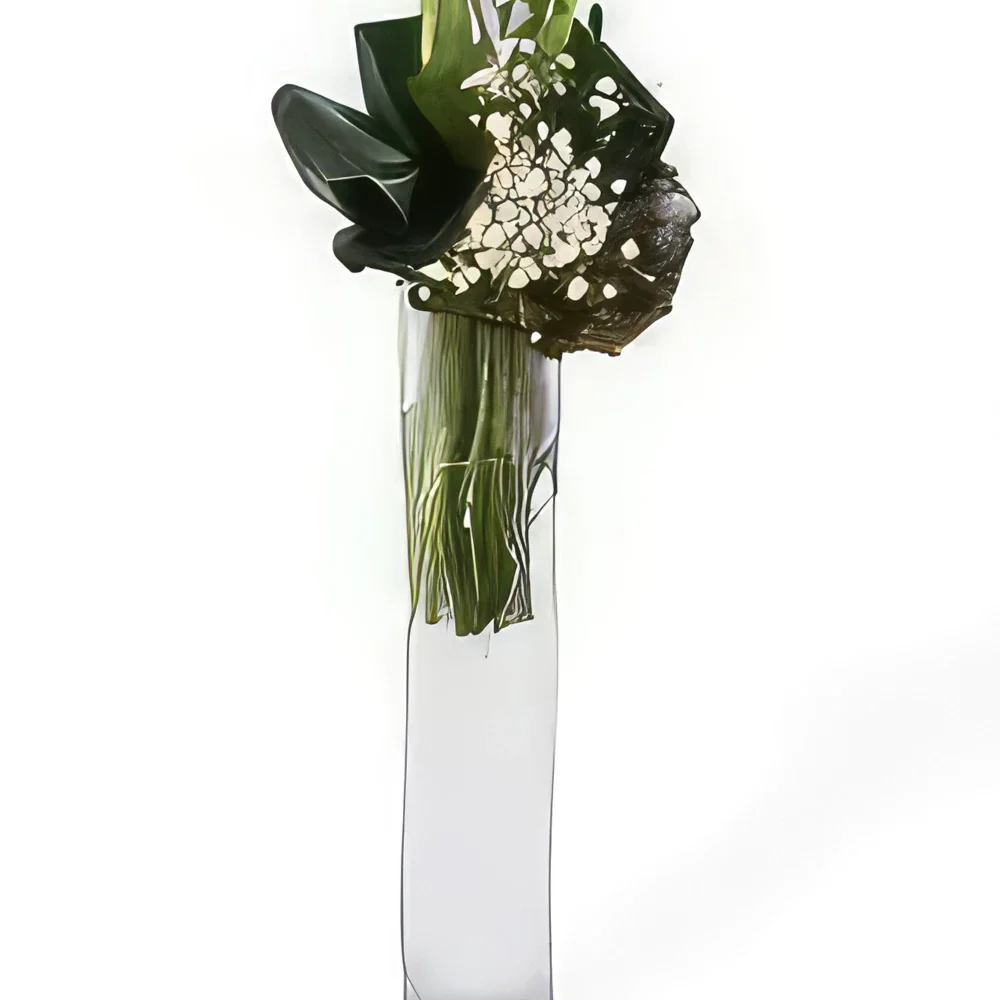 Tarbes цветя- Линеен букет от рози на графиня Букет/договореност цвете