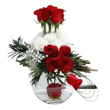 Ad Dilam blomster- Roser og nelliker Blomsterarrangementer bukett