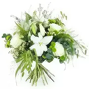 París Floristeria online - Ramo Blanco Rústico Livorno Ramo de flores
