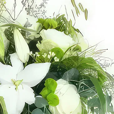 Le François flowers  -  Livorno Rustic White Bouquet Flower Bouquet/Arrangement