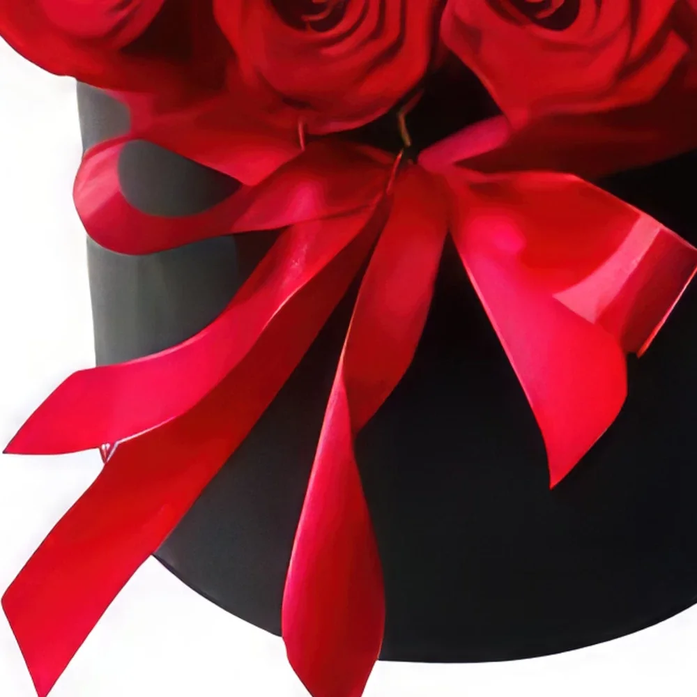 אדנה פרחים- אהבה Box זר פרחים/סידור פרחים