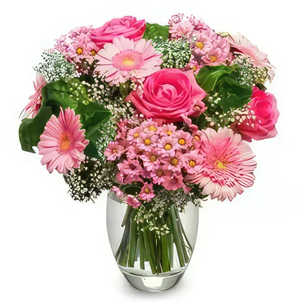 Neapel Blumen Florist- Schöne Frau Bouquet/Blumenschmuck