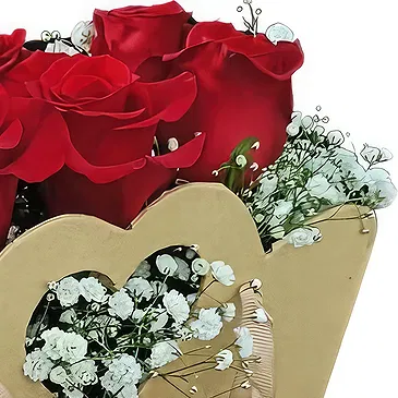 Portugal flowers  -  Red Rose Bag Flower Bouquet/Arrangement