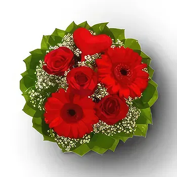 Kravino flowers  -  Red Smooch Flower Delivery