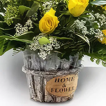 Palia Ampelia flowers  -  Sunny Brightness Flower Bouquet/Arrangement