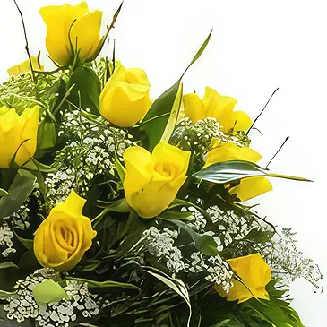 Palia Ampelia flowers  -  Sunny Brightness Flower Bouquet/Arrangement