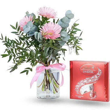Greece flowers  -  Choco Gerbera Delight Flower Bouquet/Arrangement
