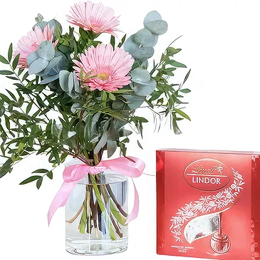Greece flowers  -  Choco Gerbera Delight Flower Bouquet/Arrangement