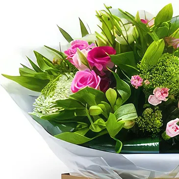 Palia Ampelia flowers  -  Pink Floral Splashes Flower Bouquet/Arrangement