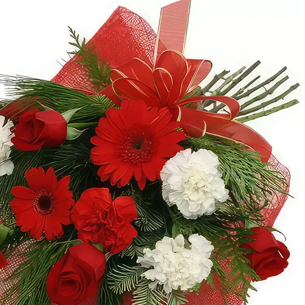 Ибиса цветя- Червена красавица Букет/договореност цвете