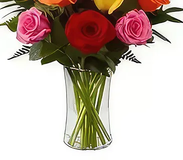 Sitrah blommor- 12 Blanda rosor Bukett/blomsterarrangemang