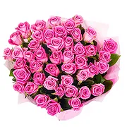 Firenze Fiorista online - Bouquet di 50 rose rosa per compleanno Mazzo