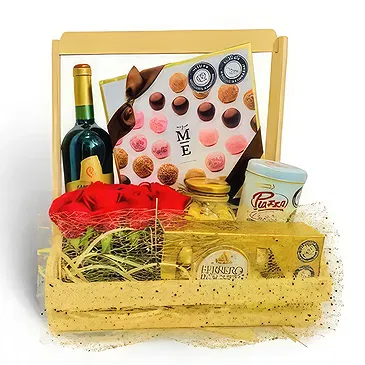 Amstercol I flowers  -  SWEET LOVE BASKET Flower Bouquet/Arrangement
