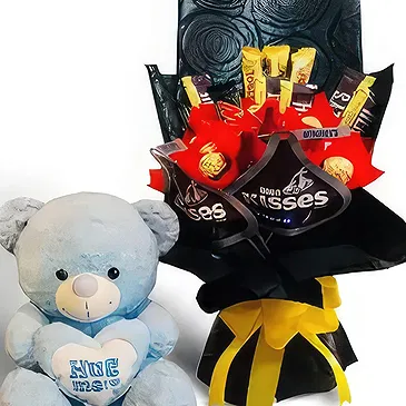 flores Bongabong floristeria -  Negro y azul Ramo de flores/arreglo floral