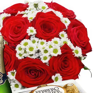 Montenegro blomster- Luksus rose og chokolade gave Blomst buket/Arrangement
