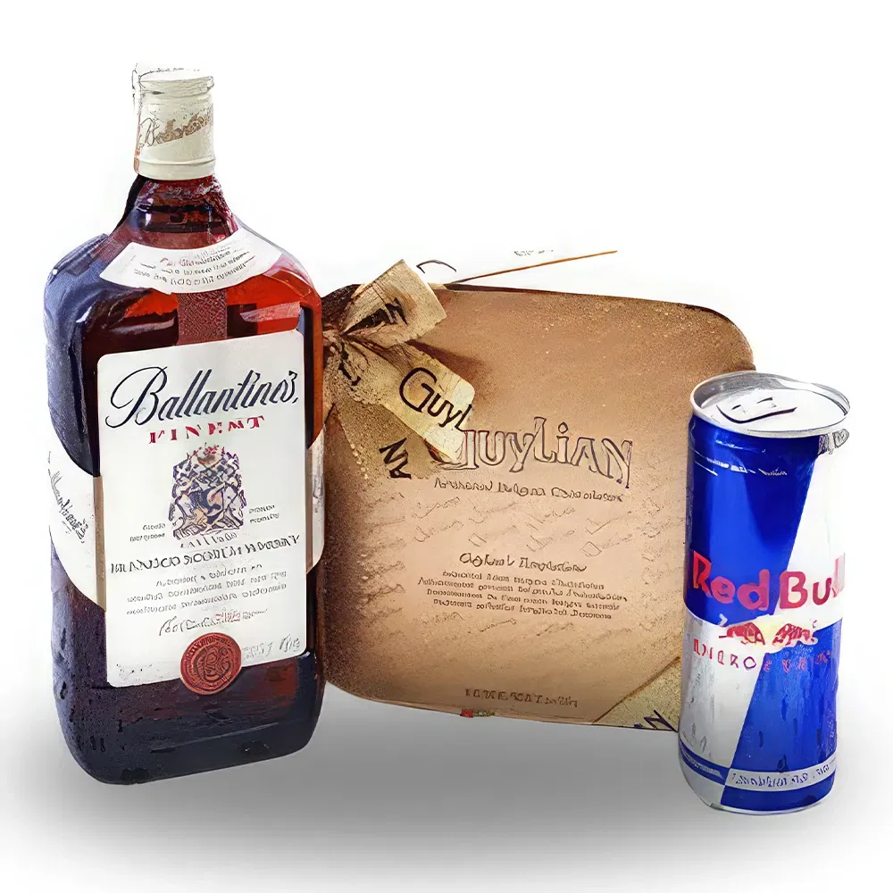 Serbia flowers  -  Luxury Whiskey Chocolate Gift