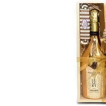 Somerset West flowers  -  Sweet Treats With Prosecco In Hamper Basket Flower Bouquet/Arrangement