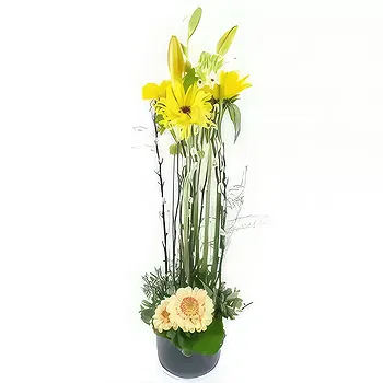 France flowers  -  Madison yellow height composition Flower Delivery