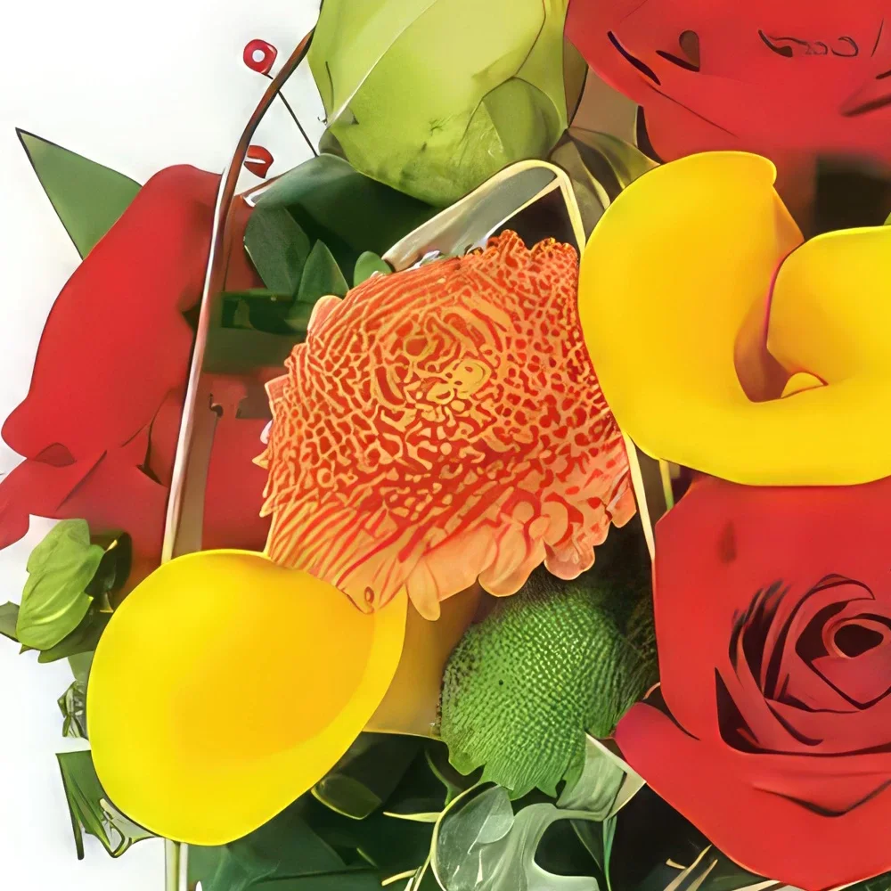 ליל פרחים- קומפוזיציה צבעונית של מאיה זר פרחים/סידור פרחים