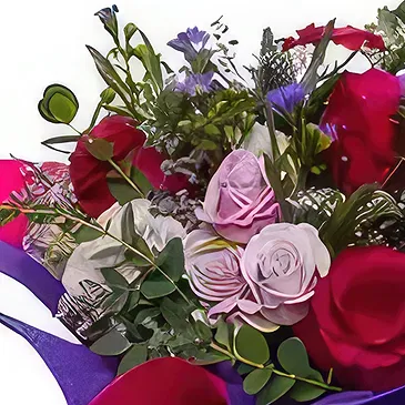 Al-Quṣaiṣ aṣ-Ṣinaiyah 3 bloemen bloemist- Zinvolle Hueds Boeket/bloemstuk
