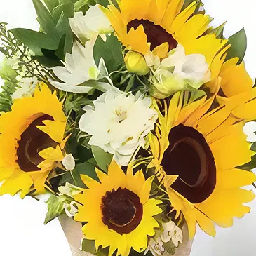 Garhoud flowers  -  Mellow Yellow Flower Bouquet/Arrangement