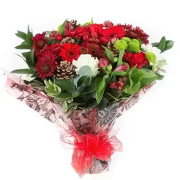 Leicester flowers  -  Christmas Bloom Flower Bouquet/Arrangement