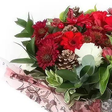 Leicester flowers  -  Christmas Bloom Flower Bouquet/Arrangement