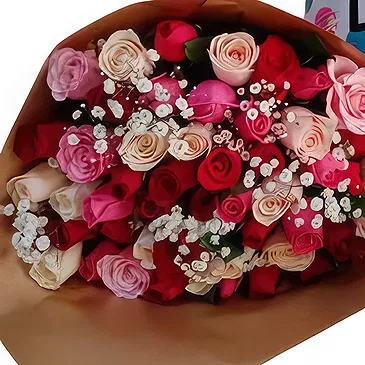Kenya flowers  -  All For Love Flower Bouquet/Arrangement