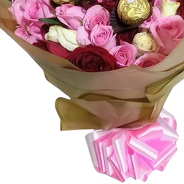 Kenya flowers  -  Choco Rose Delight Flower Bouquet/Arrangement