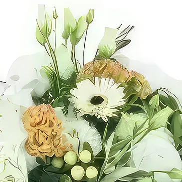 Lille blomster- Monza landlig rund bukett Blomsterarrangementer bukett