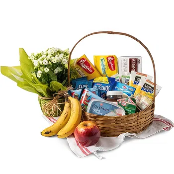 Brazil flowers  -  Good Morning Coffee Basket Flower Delivery