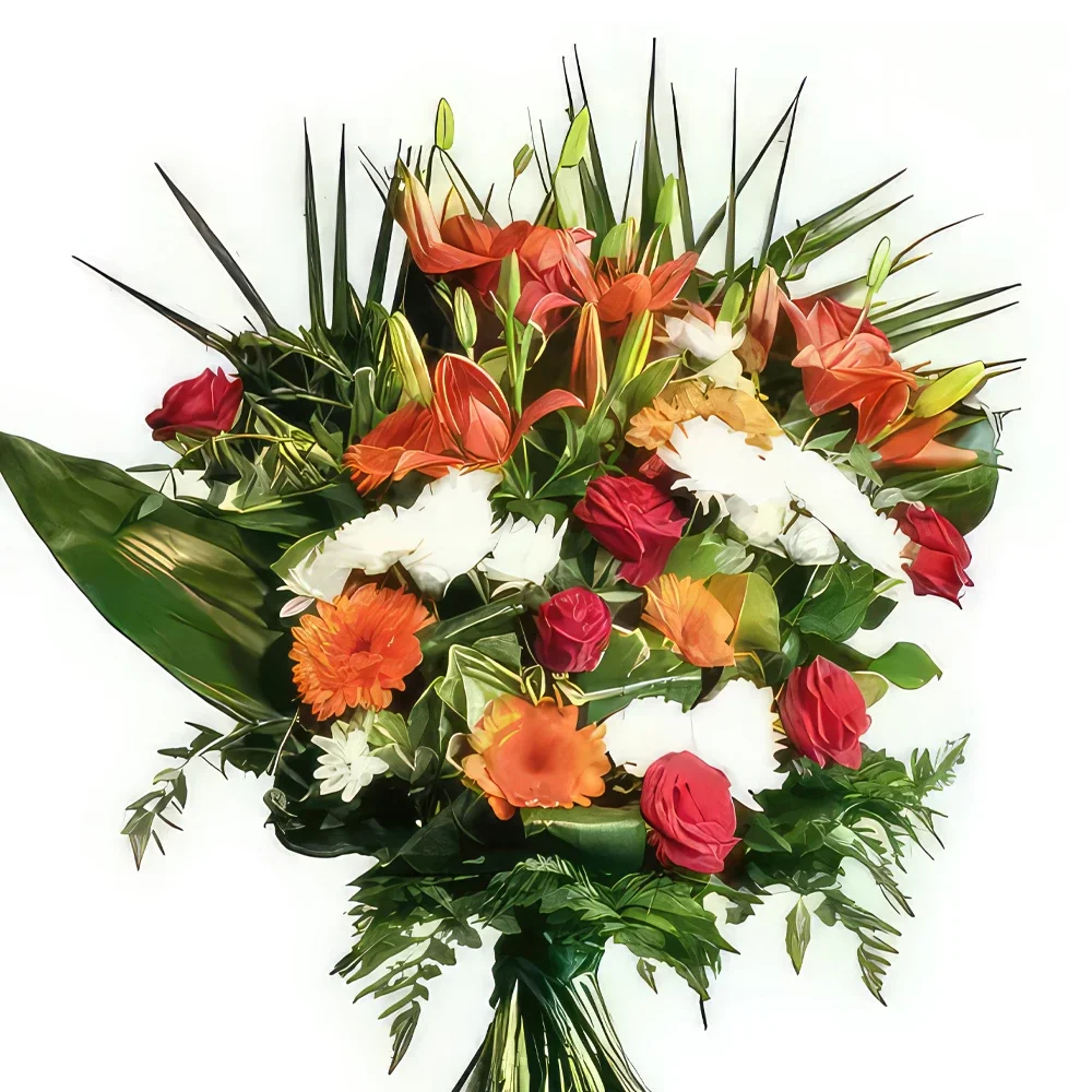 fiorista fiori di bordò- Bouquet da lutto Via Lattea Bouquet floreale