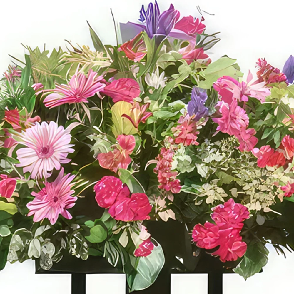 fleuriste fleurs de Toulouse- Fleurs de deuil Solstice Bouquet/Arrangement floral