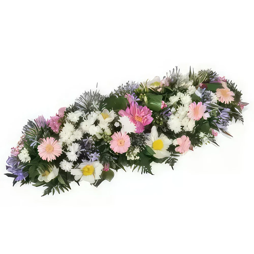 Tarbes bunga- Sepatu salju berkabung L'Aurore Rangkaian bunga karangan bunga
