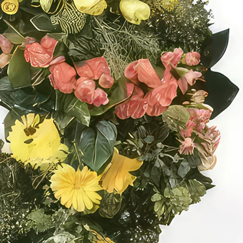 fleuriste fleurs de Strasbourg- Couronne de deuil Témoignage Eternel Bouquet/Arrangement floral