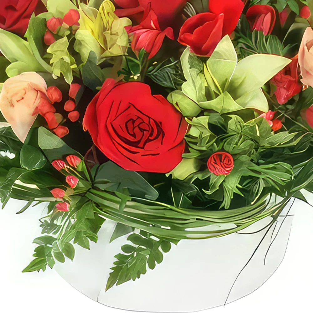 flores de Marselha- Arranjo de flores de musa Bouquet/arranjo de flor
