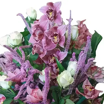 Prokuplje flowers  -  Oriental Purple Orchid Dream Flower Bouquet/Arrangement