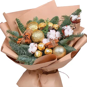 Prokuplje flowers  -  New Year Decorated Bouquet Flower Bouquet/Arrangement