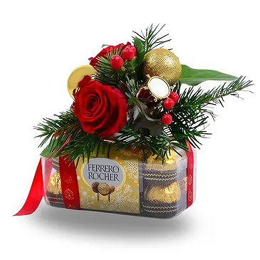 Gacko flowers  -  New Year Rose Delight Flower Bouquet/Arrangement