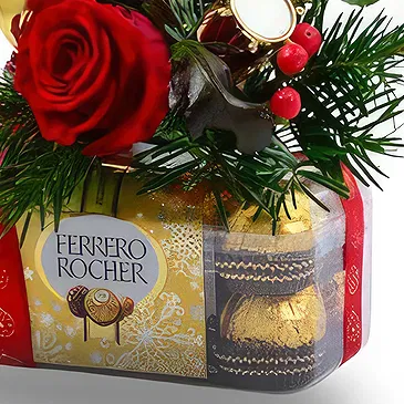 Gacko flowers  -  New Year Rose Delight Flower Bouquet/Arrangement