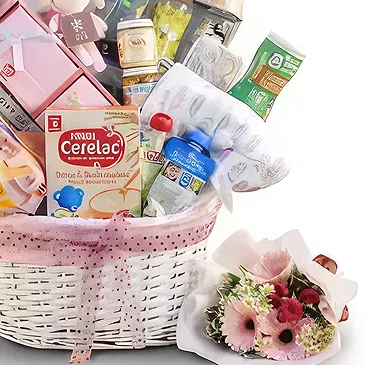 Buangkok flowers  -  Basic Baby Needs Flower Bouquet/Arrangement