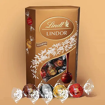 Frankfurt kvety- Nealkoholické Chardonnay a Lindt Pralines Aranžovanie kytice