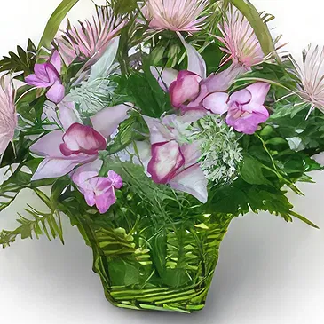 Polen Blumen Florist- BLUMENKORB 07 Bouquet/Blumenschmuck