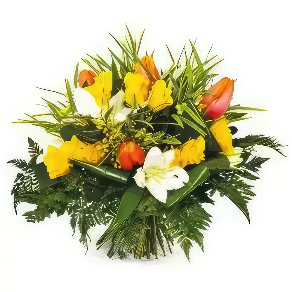 Frankrijk bloemen bloemist- Oranje Bloesem Boeket Boeket/bloemstuk