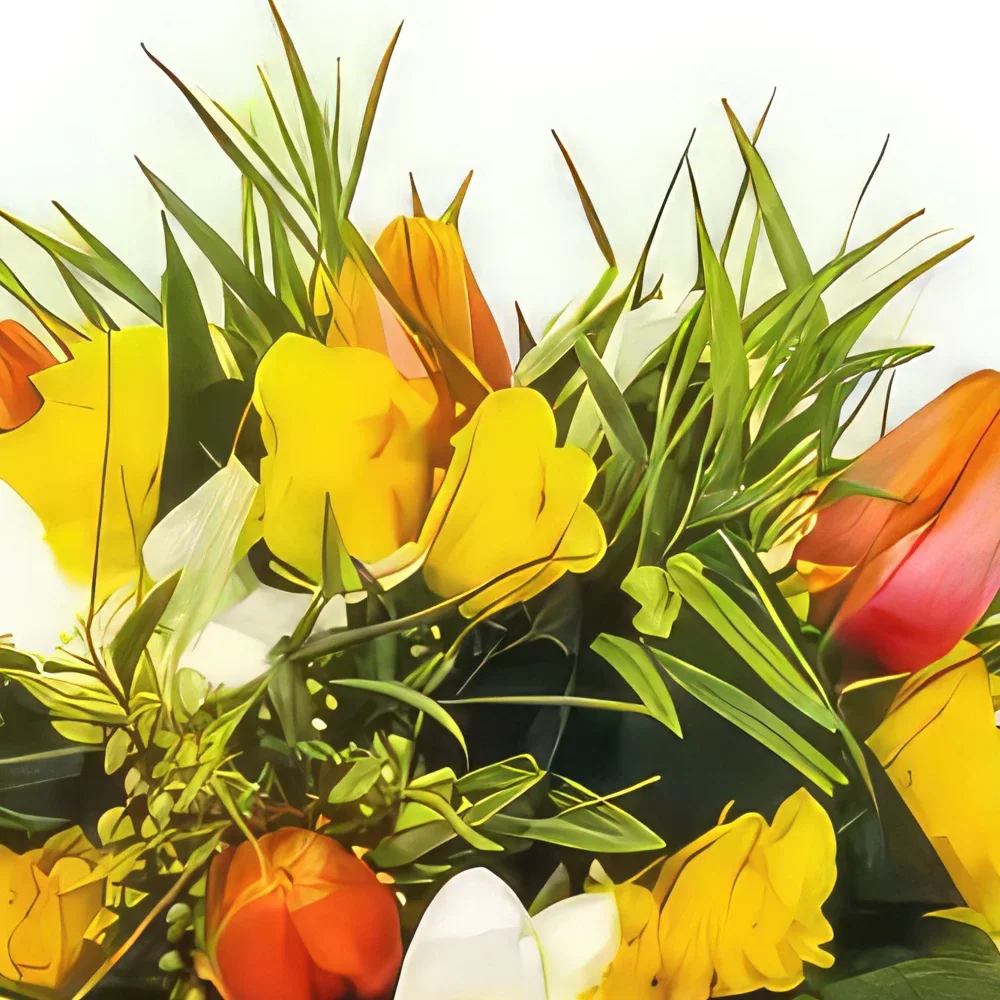 ליל פרחים- זר פרחי תפוז זר פרחים/סידור פרחים